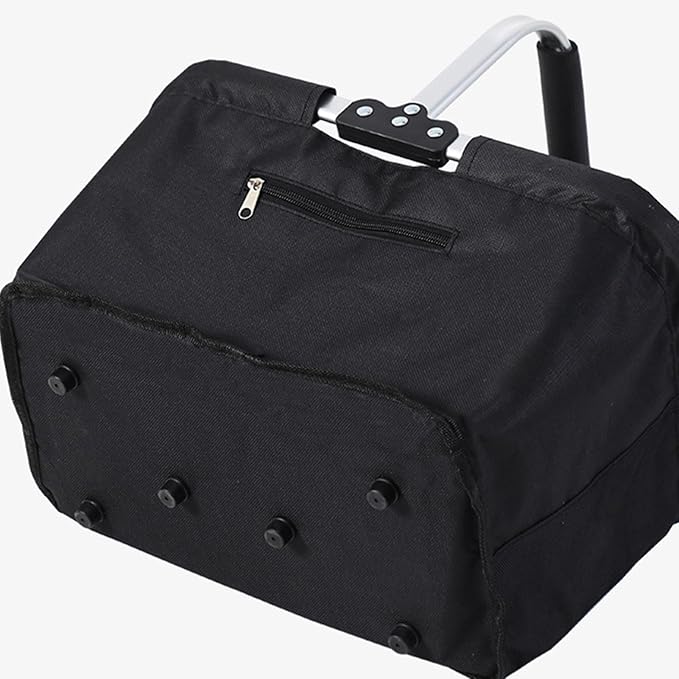Shopping Bag Basket - 26L Foldable Grocery Storage Container, Market Shopping Basket, Supermarket Camping Picnic Travel Home Farmhouse Kitchen Stores Portable Foldable Organizer Easy Carry Storage