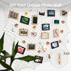 80x40 Inch Decorative Fishing Net w/Shells & Clips, 3mm Beige Natural Cotton Large Photo Hanging Fishnet, Wall Halloween Party Decorations for Nautical Pirate Hawaii Underwater Mermaid Themed Party
