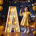 Marquee Letters 3 Feet Tall Large Light Up Letters A Marry Me Engagement Party Decor Yellow Light Birthday Decorations Balloon Arch Kit Foam Sign A
