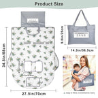 Muslin Shopping Cart Cover for Baby Soft & Breathable High Chair Covers for Restaurant Seat Grocery Cart Cover with Storage Pocket Machine Washable for Infant Toddler Boy and Girl, White