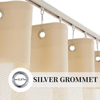 5ft Wide x 8ft Tall Hospital Curtains with Grommet for Hospital Medical Clinic SPA Lab Curtain Room Divider Privacy Screen (Beige, 1 Panel)
