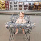 ICOPUCA Shopping Cart Cover for Baby, 2 in 1 cart Cover for Babies N high Chair Cover, Padded Grocery cart Cover for Baby Girl boy, Universal fit