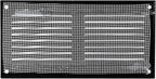 Repa Market 8x4 Inch Air Vent Cover/Black Galvanized Steel Louvered Grill Cover with Mesh Screen/Wall or Ceiling Vent/Durable Flush Mount HVAC Register for Indoor and Outdoor Ventilation