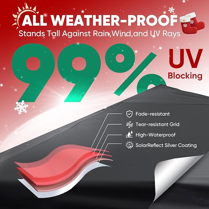 Sekey 10x10 Pop Up Canopy with One Push Setup-Easy Up Canopy with 99% UV Blocking - Instant Outdoor Sun Shade for Events, Parties, Camping- Commercial Gazebo with Weight Bags,Wind Proof&Waterproof