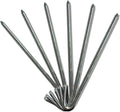 Steel Tent Stakes Heavy Duty Ground Stake, Metal Stakes to Anchor Commercial Inflatables, Outdoor Camping Canopy, Fence, Garden Tent Accessories, 5/6" Diameter x 10" Length, 25 Pack