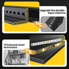 5-Tier Garage Shelving Heavy Duty, 3000LBS Metal Shelving Unit, Adjustable Garage Storage Shelves, Easy Assembly Steel Shelving, Utility Storage Rack Shelf for Warehouse, 72”H*45.7”W*20”D, 2 Pack