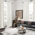 MIULEE Velvet Curtains 120 Inch Long 2 Panels Set for Living Room Bedroom Cream Pinch Pleat Back Tab Thermal Insulated Light Blocking 120 FT Extra Long Pleated Black Out Drapes with Hook Ivory