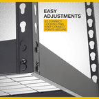 Klutch Garage Overhead Storage Rack with Adjustable Height, 48in.L x 24in.D, 23in.–37in.H