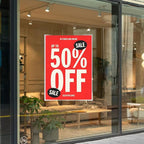Clear Acrylic Window Sign Holder with 28 Suction Cups, 8.5 x 11 Inches - Wall Mount Advertising Frames for Glass Doors - Perfect for Malls, Offices, Homes, Stores, and Restaurants (6 Pack)