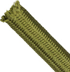 Polyamide Cable Sleeve, 10ft Flexible Expandable Braided Sleeving, Cable Management Sleeve for TV Computer Office Home Entertainment (Green, 5/8")