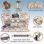 Shopping Cart Cover for Baby Grocery Cart Cover for Baby boy and Baby Girl, High Chair Cover for Baby and Toddler, Baby Registry Gift - Waterproof - Extra Large - Cotton - Double Sided (Orange)