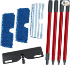 Microfiber Mops for Floor Cleaning, Flat Mop with 3 Reusable Pads and Extendable 58" Long Handle for O Cedar Dual-Action Microfiber Flip Mop , Dust Mop for Hardwood Floors, Wet & Dry Use