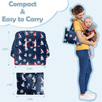 Shopping Cart Cover for Baby Girl Boy 2-in-1 High Chair Water Resistant High Chair Cover Blue Sailboat Gender Neutral Cart Cover for Babies Padded Grocery Cart Cover for Baby