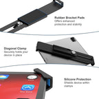 Aluminum Tablet Kiosk Stand, Anti-Theft iPad POS Locking Holder Mount for 7.9"-11" Tablets, 360° Swivel Bracket & Base, Security Countertop Desk Stand for iPad, iPad Pro/Air, Samsung Tablets