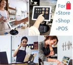 Large Tablet POS Stand, Rotating Commercial Tablet Stand, Swivel Base for Retail Kiosk Register Office Showcase Cashier and Business