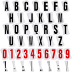 Jecery 400 Pcs Marquee Sign Letters Flexible Plastic Letters on Flexible Panel for Outdoor Black Board Portable Sign Numbers Punctuation for Letter(10 Inch)