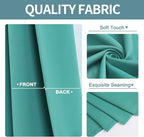 ChrisDowa Grommet Blackout Curtains for Bedroom - Thermal Insulated Room Darkening Curtains for Living Room (1 Panel Set, Teal, 42W x 84L)