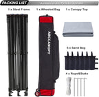 ABCCANOPY Patio Pop Up Canopy Tent 10x20 Commercial-Series (Gray)