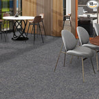 ALTRUISTIC Heavy Duty Commercial Carpet Tiles 24" x 24", 18 Pcs/72 sq ft (FlexLok tabs Included),Non-Slip Soft Square Carpet Floor Tile for Office Bedroom Living Room Kitchen Garage Gym (Blue)