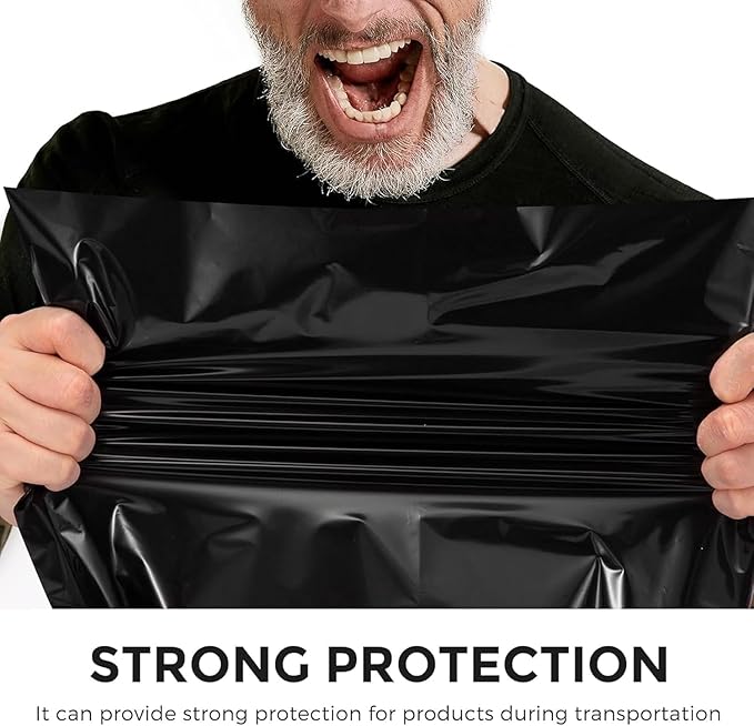 Metronic Poly Mailers 12x15.5 2000 Pack Black, Medium Size Shipping Bags Bulk Mailing Envelopes for Small Business, Mailers Poly Bags for Shipping Self Seal Waterproof, Mailing Bag Packaging Bags