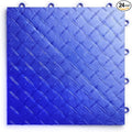 Big Floors RaceDeck Diamond Plate Design, Durable Interlocking Modular Garage Flooring Tile (Royal Blue, 24 Pack of 12 x 12" Tiles)