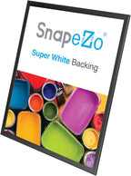 SnapeZo Poster Frame 24x32, Black, 1.25 Inch Aluminum Profile, Front-Loading Snap Frame, Wall Mounting, Professional Series
