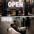 Open Sign for Business, 30"x10" Dimmable Large LED Open Signs with Hanging Installation for Cafes Store Restaurant Office Bar Pubs Hotel Salon Warm White