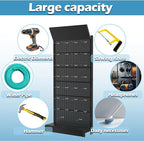 Metal Pegboard Shelf - Peg Board Display Stand with 30 Hooks, 85x36x13 in, Portable Garage Pegboard Organizer Retail Display Rack for Craft Shows,Kitchen Decoration, Mobile Phone Shop/Black