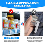 108 Pieces of 58 kHz Acousto-Magnetic (AM) Security Tag Labels, Compatible with 58 kHz EAS Systems. Features Simulated Barcodes