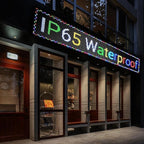 XSGD P10 Scrolling LED Sign WiFi Programmable LED Display, Outdoor IP65 Waterproof Digital Message Display Board, Customizable Neon Sign Open Signs for Business Advertising Store Restaurants 77"X14"
