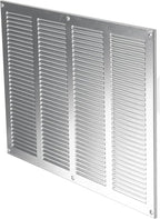 Repa Market Air Vent Cover 16x12 Inch (Outer Dimensions) Galvanized Steel Louvered Grill Cover with Mesh Screen/Wall or Ceiling Vent/HVAC Register for Indoor and Outdoor Ventilation