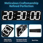 Large Digital Wall Clock 28" with GPS Auto-Sync, Remote Control & Timer, Wall-Mounted for Classroom, Office, Gym, Conference Room
