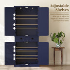ARTPOWER 72" Tall Kitchen Pantry Storage Cabinet with Drawer and Adjustable Shelves, Pantry Cabinet for Kitchen, Bathroom or Hallway, Blue