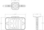 LIT-PaTH LED EXIT Sign, Emergency Exit Light with Back Up Batteries, Double Face - US Standard Red Letter Exit Lighting, UL 924 and CEC Qualified, 120-277 Voltage, 1-Pack