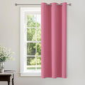 ChrisDowa Blackout Curtains 54 Inches Long for Living Room, Grommet Thermal Insulated Room Darkening Curtains for Bedroom (1 Panel Set, Pink, 38W x 54L)