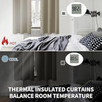 BGment Room Darkening Curtains 63 Inches Long - Grommet Thermal Insulated Drapes Window Treatment Curtains for Bedroom, 2 Panels, 38 x 63 Inch, Cocoa
