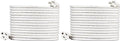 Amazon Basics Extension Cord, 13 Amps, 125V, 25 Foot, White - Pack of 2