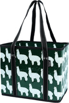 BeeGreen Large Waterproof Reusable Bags Christmas Heavy Duty Shopping Tote for Groceries Pool Gift with Webbing Handles