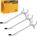 ELEAD 55-Piece 4 Inch Pegboard Hooks, Heavy Duty Peg Board Organizer Accessories, Peg Board Tool Hangers Fit for 1/4" and 1/8" Pegboard Hanging Tools Garage, Workshop, and Craft Storage