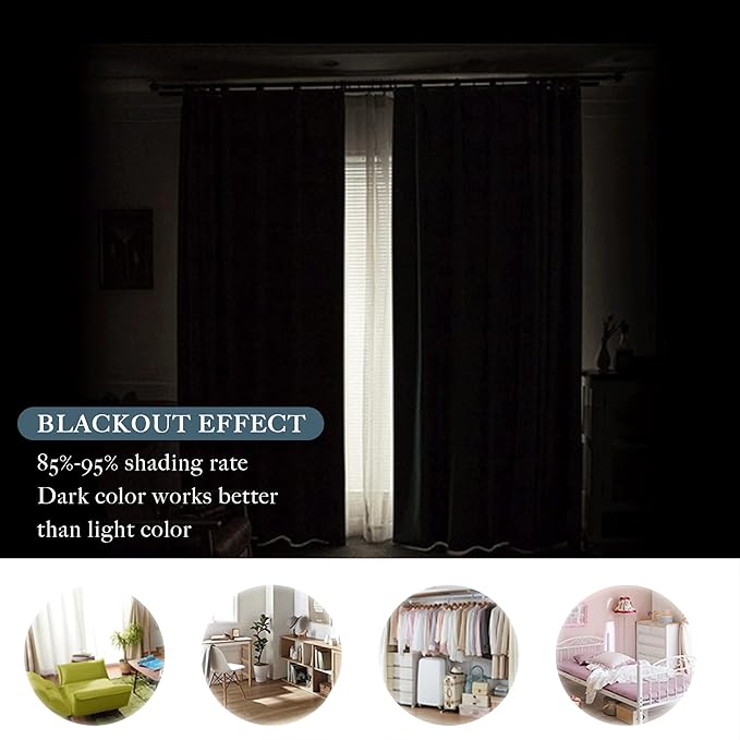 PONY DANCE Curtains for Living Room - Window Covering Curtains and Drapes Modern Design Drapes Energy Efficient for Bedroom Home, 34" W x 72" L, Silver Grey, Set of 2