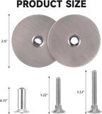 Door Hole Cover Plate, Door Knob Cover Door Knob Plate 2-5/8" Diameter Bronze Door Knob Covers Door Hole Filler Plate for Home Security