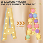 EUFONY Marquee Letters 4 Feet Tall, 4 FT Marquee Light Up Letters, Giant Light Up Letters 4FT for Birthday Party Baby Shower Gender Reveal Graduation Prom Decorations, Letter P with LED Lights DIY Kit