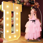imprsv 4FT Light Up Letters, Large Light Up Letters for Birthday Party Decor, Wedding Decorations, Arch Kit