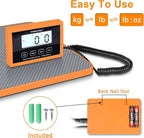 THINKSCALE Shipping Scale, 10g Precision Postal Scale - 440lb Capacity, Lightweight Postage Scale for Packages, Luggage, Mail, Ecommerce, Warehouse & Home, Battery & AC Adapter Included