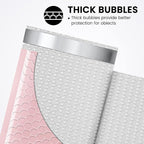 Fuxury Small Bubble Mailers 4x8" 800 Pack Light Pink Bubble Mailer Usable Size 4x7" Self Seal Padded Envelopes Mother's Day Gifts Mailing Envelopes Bubble Padded for Shipping
