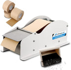 Water-Activated Tape Dispenser, Manual Width-Adjustable Kraft Gum Tape Dispenser for 0.98-3.54" Wide Tape, All-Body Steel Packing Tape Dispenser, Stable and Durable