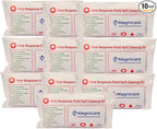First Response Spill Kit - Be OSHA Compliant | Bloodborne Pathogen & Vomit Cleanup Kit: Comprehensive Spill Response for Bodily Fluids, Ideal for Schools, Restaurants, clinics (10pack)