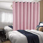BGment Fashion Sliding Door Curtain 180 X 96 Inches, Wide Thermal Blackout Curtains Room Darkening Room Divider Window Curtain, 1 Panel, Pink, 96 Length X Wide 180