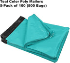 iMBAPrice 500-Pack Teal Poly Mailers 6x9 Inch Small #1 Matt Teal Color Poly Mailing Envelopes Bags, Self Seal Adhesive Waterproof and Tear Proof (Total 500 Bags)
