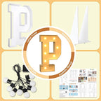 imprsv Marquee Light Up Letters, 3FT Marquee Letters for Birthday Baby Shower Wedding Decorations Light Up Letters for Engagement Party Decor, Large Marquee Letters for Party Decorations, Letter P